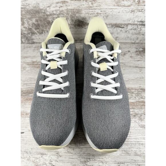 Women's Kuru Flex Via Gray/Yellow Walking Shoes Sz 9 Wide EUC! Athletic Gym - Picture 4 of 9